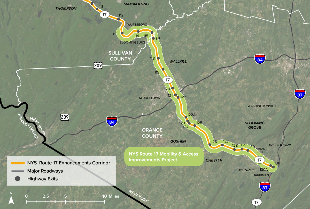 NYSDOT Spells Out Route 17 Expansion Study Concepts